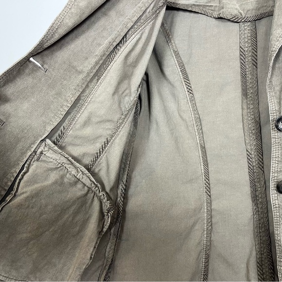 Olsen Women's Taupe Olive Green Corduroy Blazer Size 4 Ralph Lauren Vibe - Picture 3 of 11